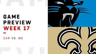 Carolina Panthers vs. New Orleans Saints | Week 17 Game Preview | NFL Playbook