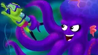 Swimming In The Deep | Scary Nursery Rhymes Songs For Children | Kids Rhymes | Haunted House