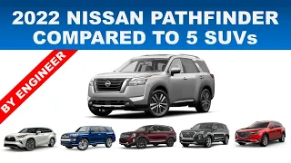 2022 NISSAN PATHFINDER vs FIVE POPULAR SUVs - INCLUDING HIGHLANDER/4RUNNER/TELLURIDE/PALISADE/CX-9