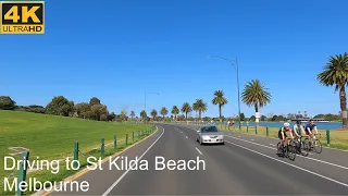 Driving to St Kilda Beach | Melbourne Australia | 4K UHD