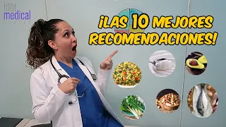 ALIMENTOS PARA DIABETICOS 🥘🍜🍛las 10 mejores recomendaciones./ ▶Dra. Melissa Tejeida