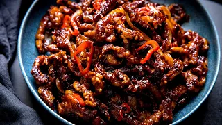 The Crispiest, Tastiest Crispy Chilli Beef EVER!