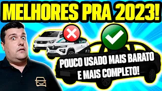 MELHORES CARROS mais BARATOS e COMPLETOS QUE KWID E MOBI 0KM em 2023!