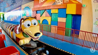 Slinky Dog Dash Roller Coaster FULL 4K RIDE Experience Disney's Hollywood Studios Walt Disney World