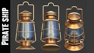 BLENDER: PIRATE SHIP: OIL LAMP (PART 3: MODELING)