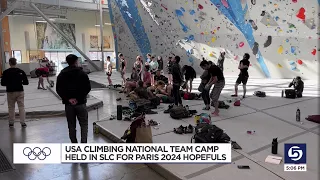 USA Climbing Camp for Paris 2024 begins in Salt Lake City