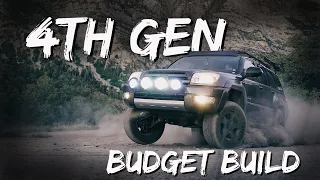 4th Gen 4runner Budget Overland Build