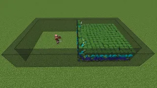 1 villager vs 1000 zombies(but villager has all effects)