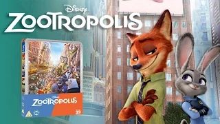 Disney's Zootropolis Limited Edition Blu-Ray 3D Steelbook Unboxing