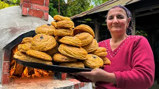 National Pastries Of Azerbaijani Cuisine! Golden and Very Tasty Buns