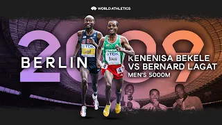 Kenenisa Bekele 🇪🇹 vs Bernard Lagat 🇺🇸 over 5000m | World Athletics Championships Berlin 2009