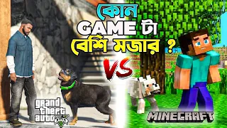 MINECRAFT VS GTA 5 | WHICH GAME IS BETTER ? | YESTRO GAMING XD