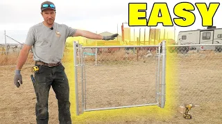 How To Hang A Chain Link Gate EASILY