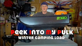 What Is In My Pulk...Winter Camping Load