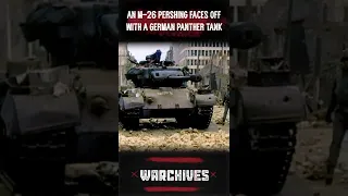 M26 Pershing Effortlessly Knocks Out A German Panther Tank 1945 #Shorts