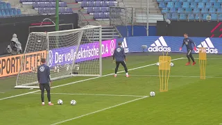 MANUEL NEUER, MARC-ANDRÉ TER STEGEN und BERND LENO im Torwarttraining der Nationalelf vor #GERROU