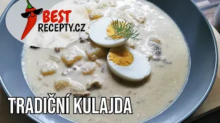 CREAMY MUSHROOM AND POTATO SOUP WITH DILL "KULAJDA"❤️TRADITIONAL CZECH SOUP