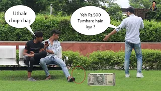 Secretly Throwing Rs.500 Near People | Social Experiment | Zia Kamal