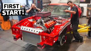 632ci Chevy Big Block ROARS to life! First Start of our 1000hp Gen 3 Camaro build