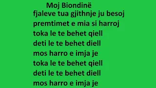 Moj Biondinë COVER (KARAOKE për këndim, Cover)