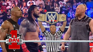 WWE - Dec 25, 2021 - Roman Reigns & The Rock Vs Brock Lesnar - Wwe Day 1, 2022