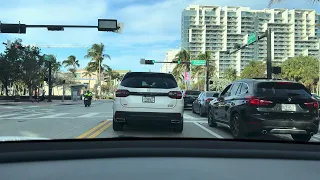 Miami Beach Uninterrupted 4K Drive ☀️ Collins Ave traffic and tourists | miami pov drive