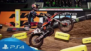 Monster Energy Supercross - The Official Videogame | Reveal Trailer | PS4