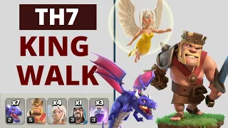 His royal highness walks! 2 Star Attack Replay Th7 – Clash of Clans