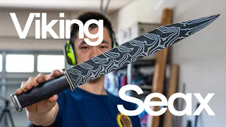 Making a $3000 Damascus Viking Short-sword