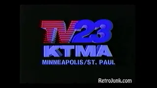 KTMA, Now WUCW (Independent, Now The CW) Station ID 1983