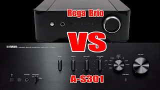 REGA BRIO vs Yamaha A-S301 Integrated Amp / KEF R3 Bookshelf Speakers