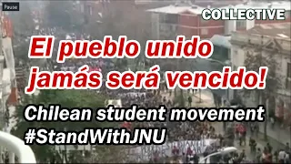 'El pueblo unido jamás será vencido!': Chilean student movement #StandWithJNU