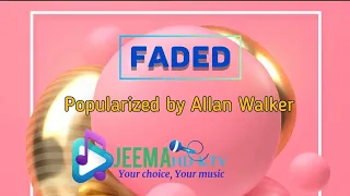 FADED | Popularized by Allan Walker | Jeema HD KTV (karaoke)