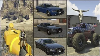 GTA 5: Secret Cars / Rare Cars / Hidden Cars & Unique Vehicles | 40 Spawn Locations [PS4]