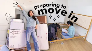 Preparing to Move In + Setting Up My Bed! Extreme Apartment Makeover ep 10