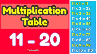 Multiplication Table | multiplication table 11 to 20 | Table 11 to 20 | @AAtoonsKids