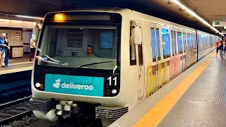 Sound of departing Rome metro train / CAF S/300 train