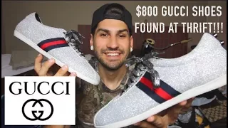 $800 GUCCI SNEAKERS FOUND AT THRIFT STORE!?!