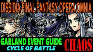 DISSIDIA FINAL FANTASY OPERA OMNIA: GARLAND EVENT GUIDE CYCLE OF BATTLE CHAOS