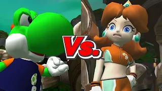 Super Mario Strikers - Yoshi/Birdo Vs. Daisy/Birdo