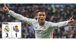 Real Madrid vs Real Sociedad 3-1 30-12-2015 resumen