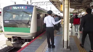 【山手線区間運休により大混雑】埼京線新宿行き臨時便発車＠池袋