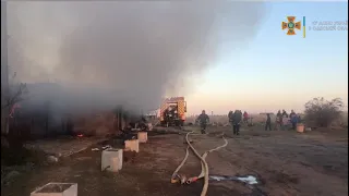 Пожар в Новой Дофиновке