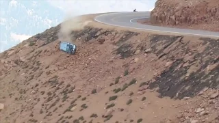 Jeremy Foley's crash at the 2012 Pikes Peak International Hill Climb - Multiple Angles