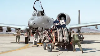 Reloading US A-10 Massive GAU-8  With Thousands of New Rounds