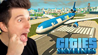 Ich baue einen FRACHTFLUGHAFEN für gigantische Flugzeuge | Cities Skylines