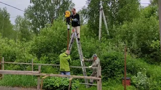 установка столбов для забора на даче