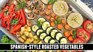 The Best Roasted Vegetables EVER | Spanish Verduras al Horno Recipe