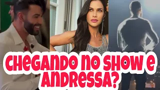 Gusttavo Lima chegando no show o Buteco em São Paulo sem Andressa Suita