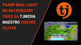 How to Add Video Background in TJ Media Maestro TKR-335P Karaoke